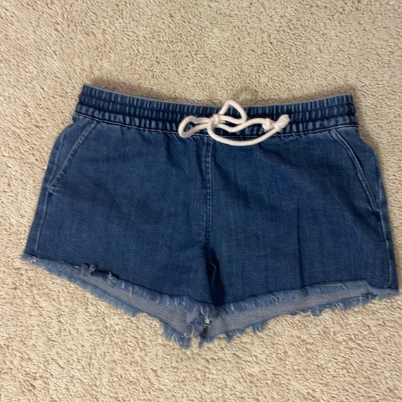 Bundle of 5 Aerie Denim Drawstring Shorts Size XS - Picture 5 of 8